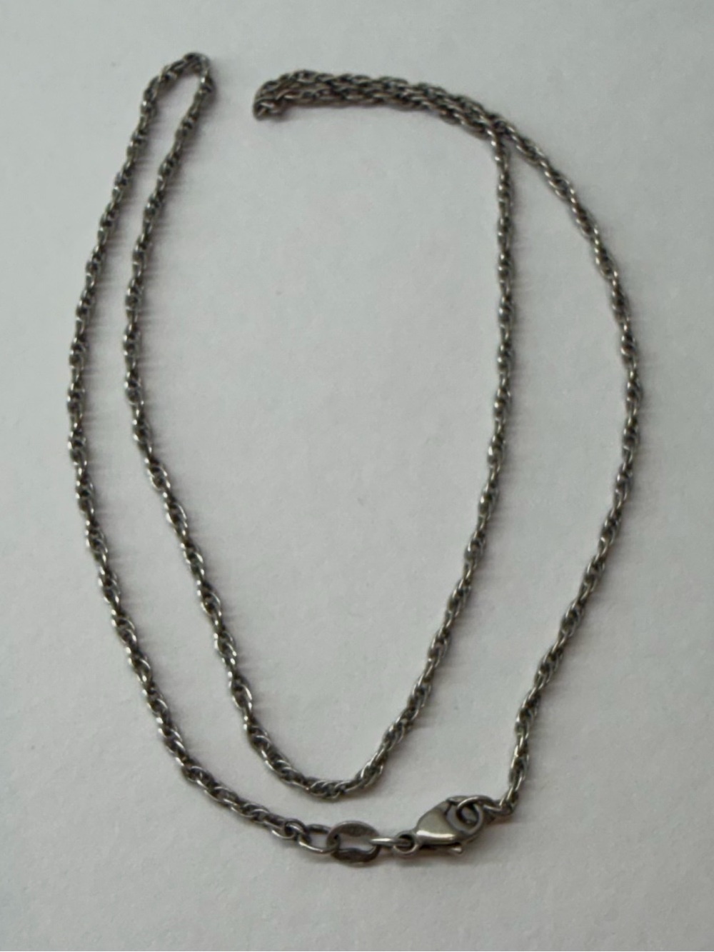 JAMES AVERY 925 Sterling Silver 1.80mm Wide Rope Chain Link Necklace 3.4g - Picture 5 of 6